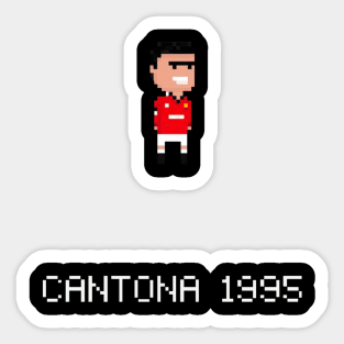 CANTONA 8bit Sticker